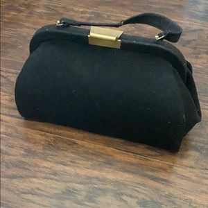 1950s retro black purse pinup vintage gold